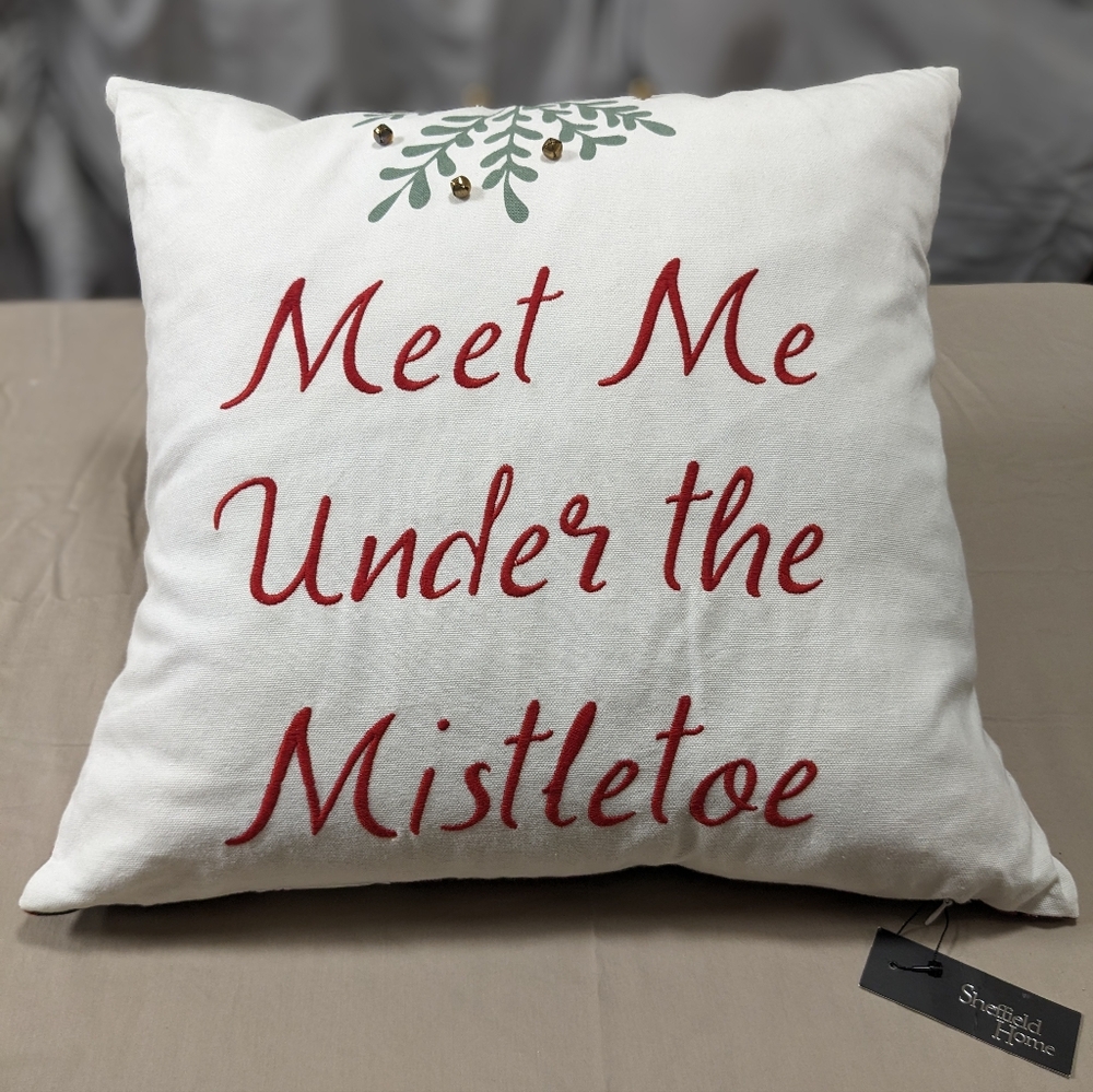 Sheffield Home Duck Feather Christmas Theme Decorative Pillow